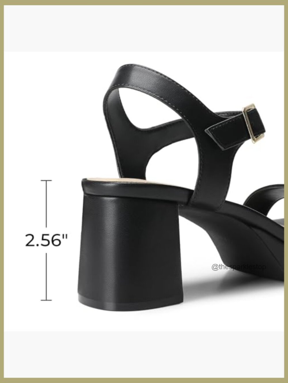 Women's Platform Heels Block Chunky Open Toe Ankle Strap Heel Sandals - Picture 6 of 7